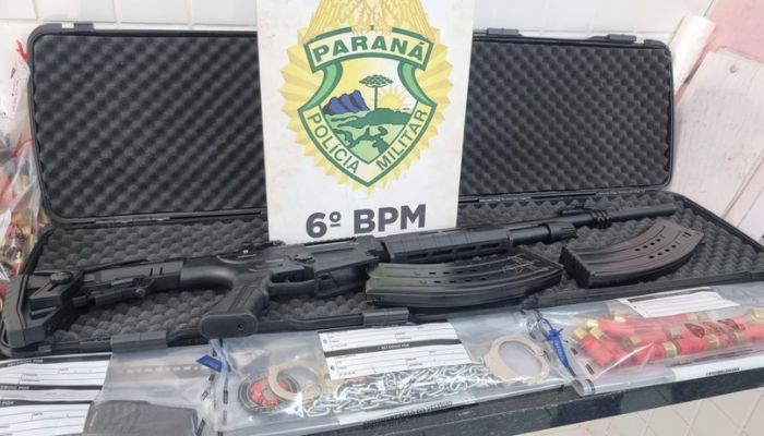 Guaraniaçu - Homem preso com armas durante cumprimento de mandado